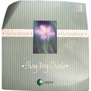 NEW NaturalWear by Camp Stay Dry Ovals for Breast Form Small 10 Pack Mastectomy